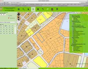 webGIS Fiano Romano